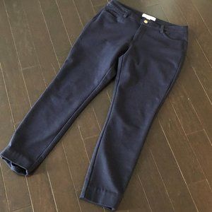 Michael Kors Skinny Navy Pants (Stretch Fabric)
